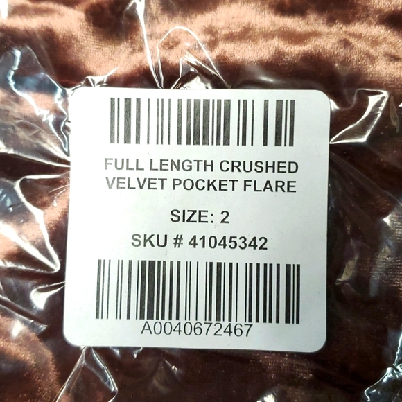 ❤️NWT VINTAGE TORRID VELVET FLARE LEGGING - ROOT BEER - POCKETS PLUS SIZE - Picture 11 of 14